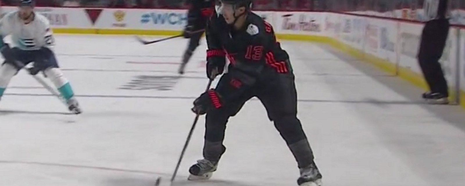 Johnny Gaudreau's ridiculous deke and goal from the World Cup.