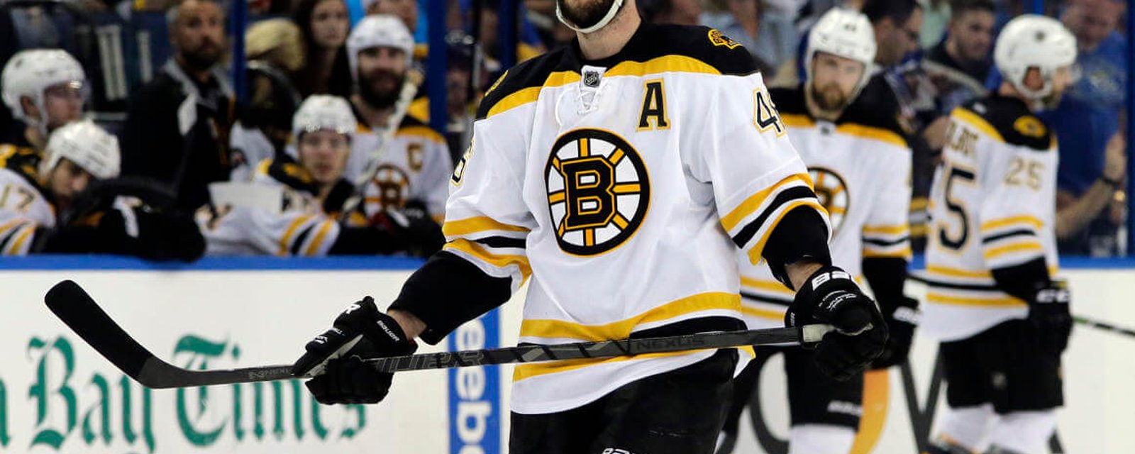 Bruins player worried he's on the way out