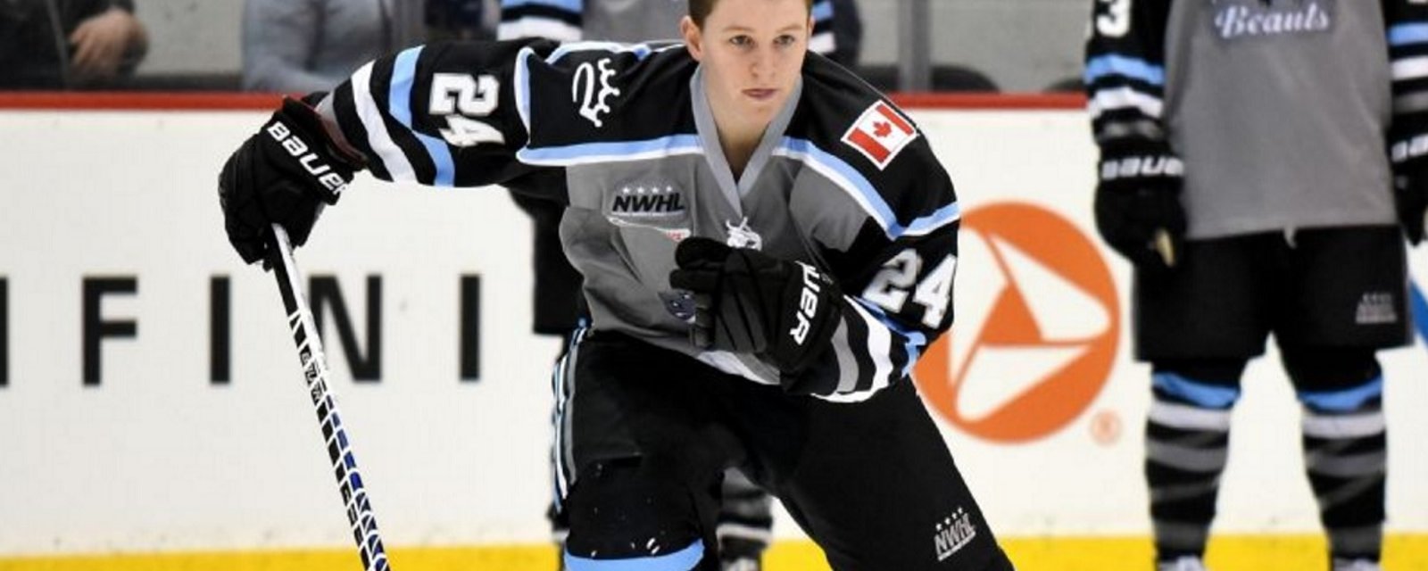 Hockey player comes out as the first transgender athlete in U.S. team sports.