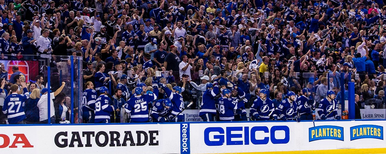 Report: NHL game cancelled over safety concerns.