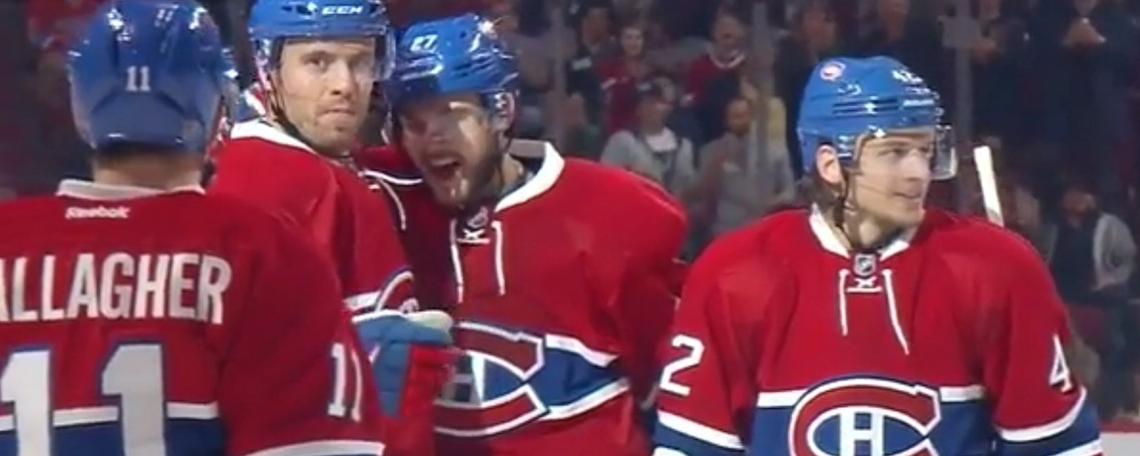 Shea Weber nets his first goal as a member of the Montreal Canadiens!
