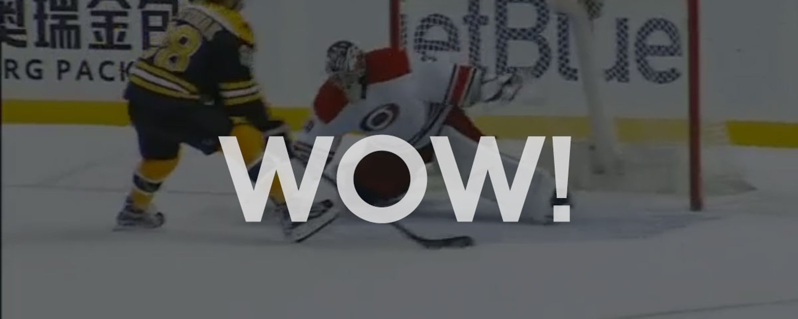 Pastrnak undresses Cam Ward with a nifty move!