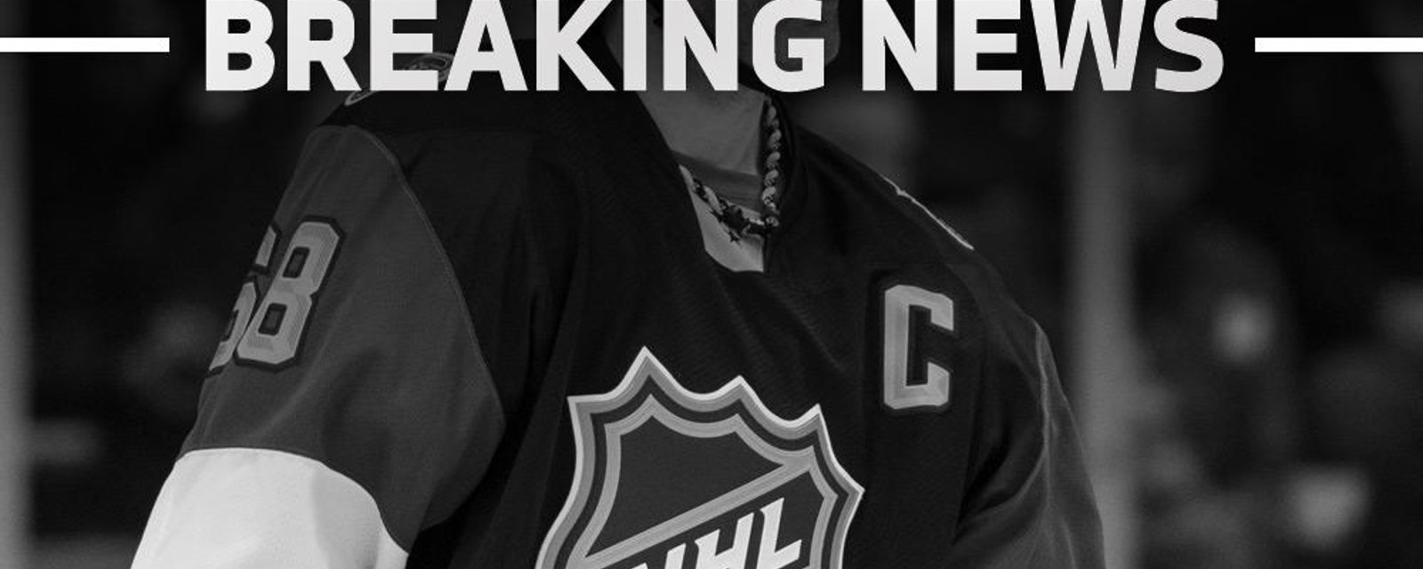 Breaking: NHL captain has been playing through a broken foot.