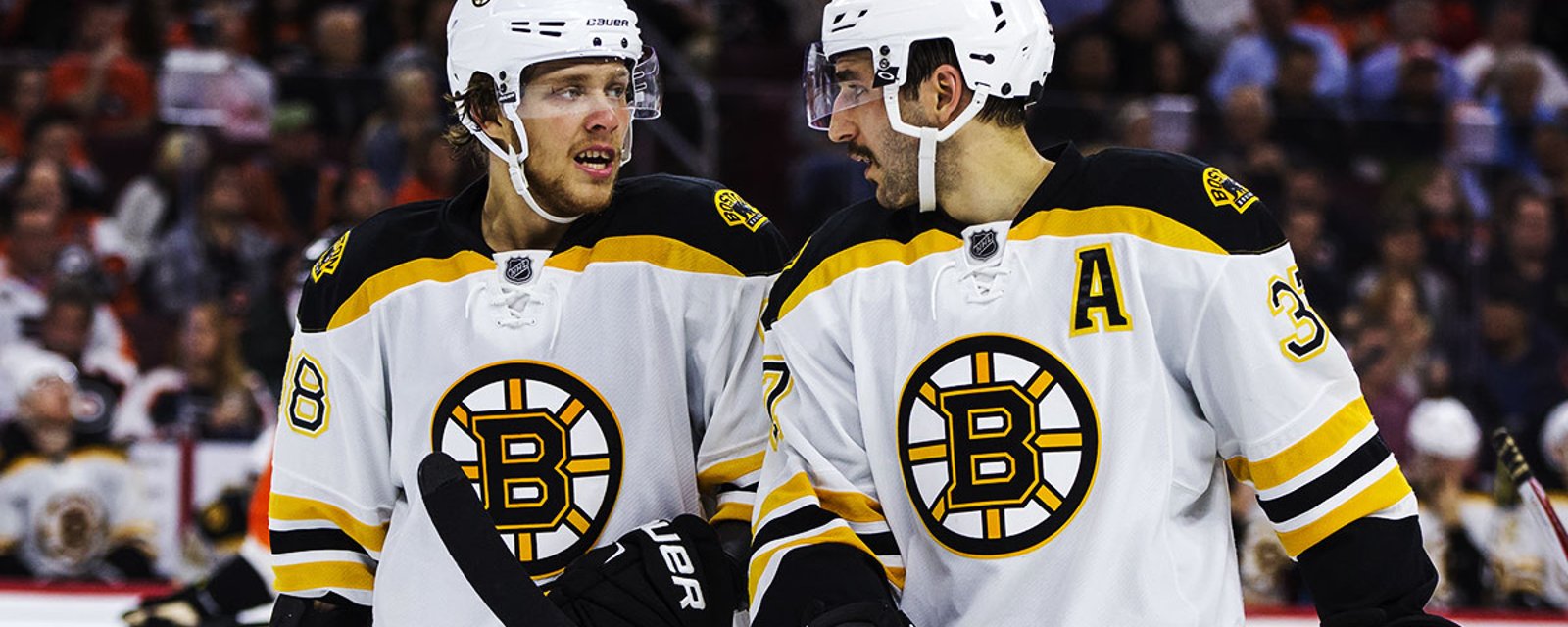 Breaking: One of the Bruins' first-liner is out!