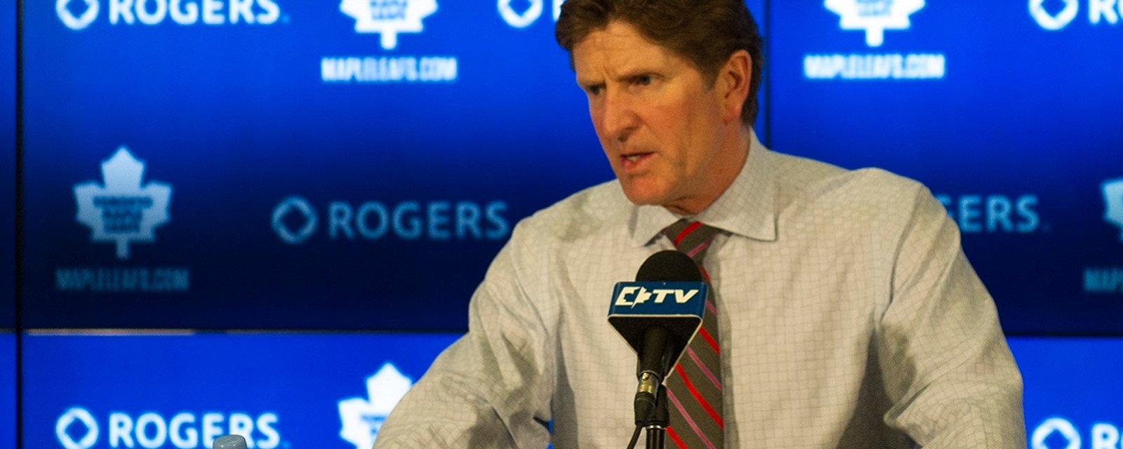 Mike Babcock explains why he doesn't want to pair Marner and Matthews.