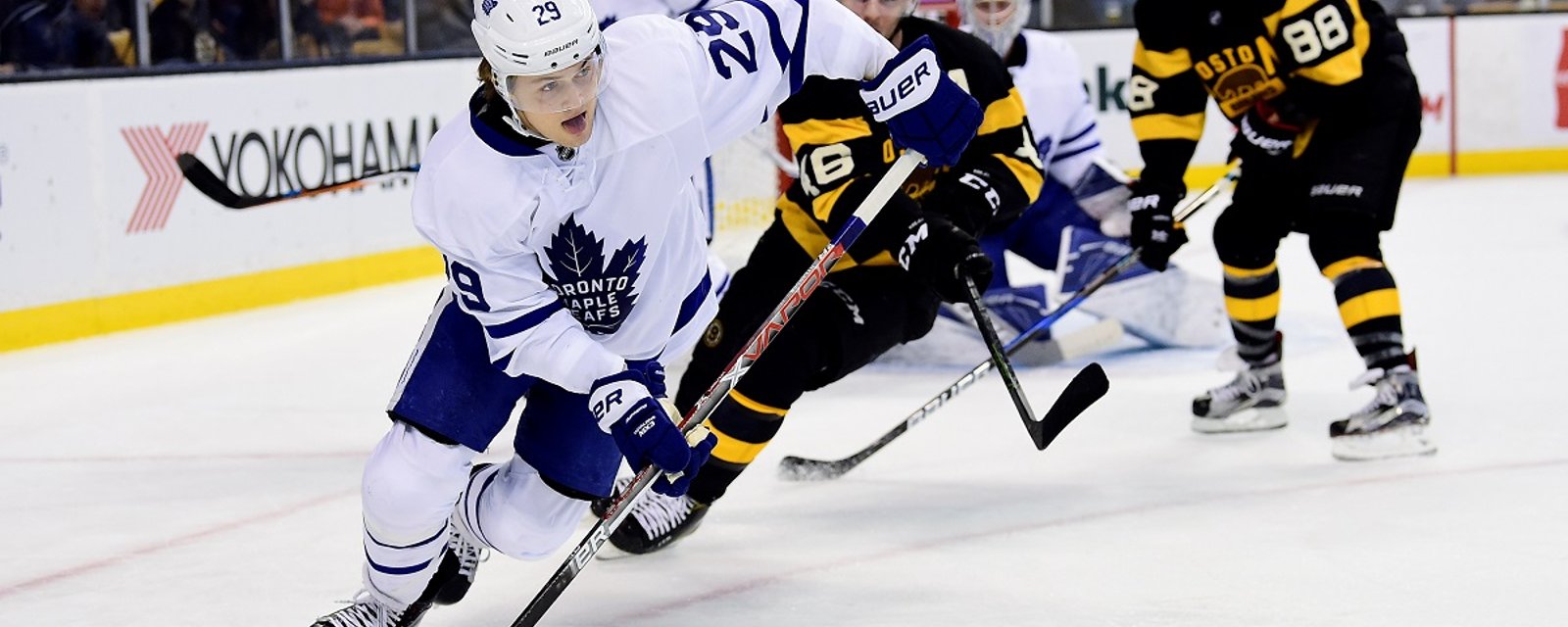 Leafs forward demoted to the fourth line after costly error.