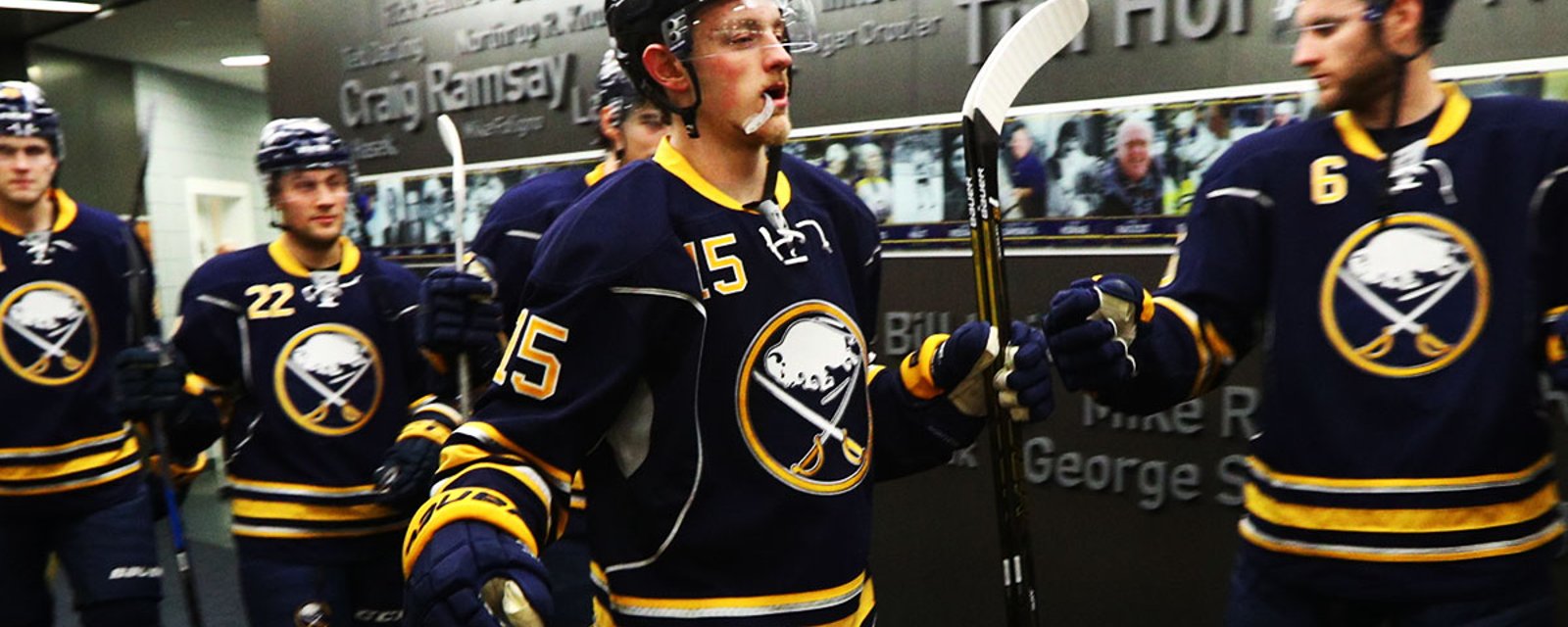 Jack Eichel's reaction to team loss is amazing.