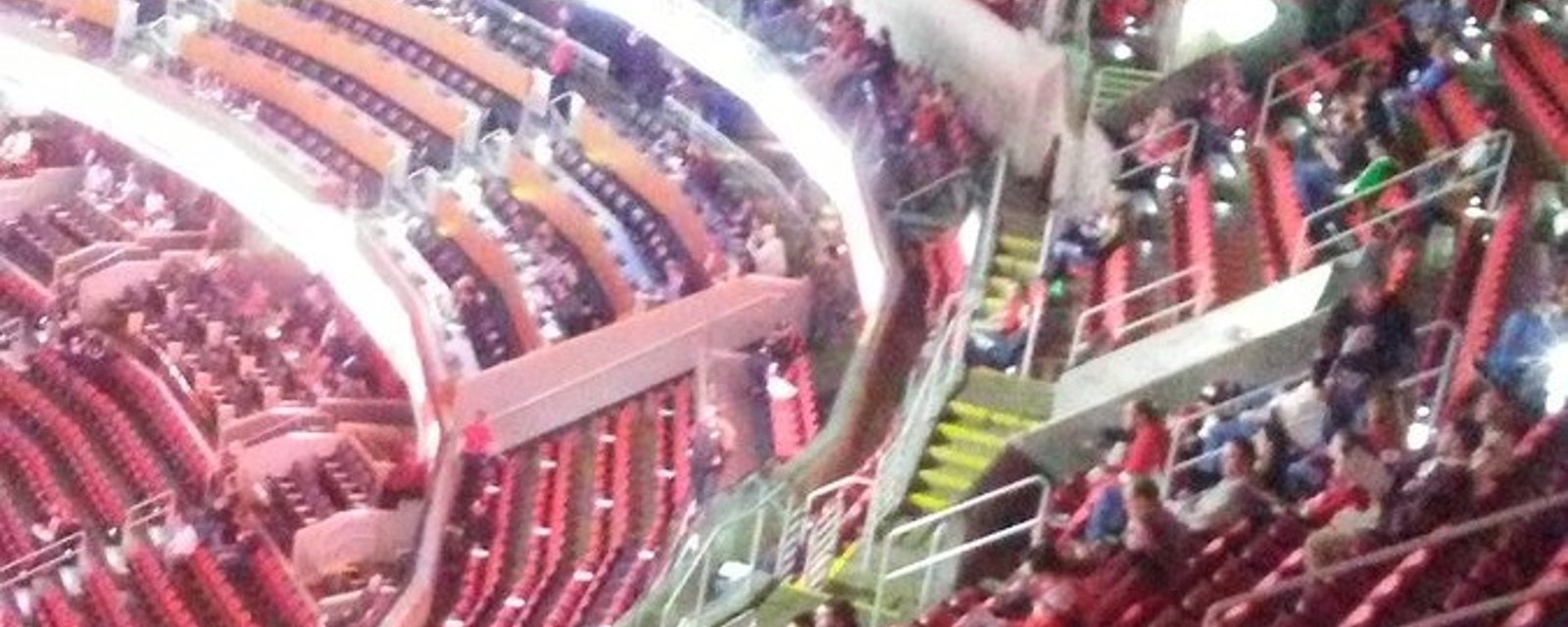 Embarrassing images of empty seats in Carolina for Hurricanes vs Blue Jackets.