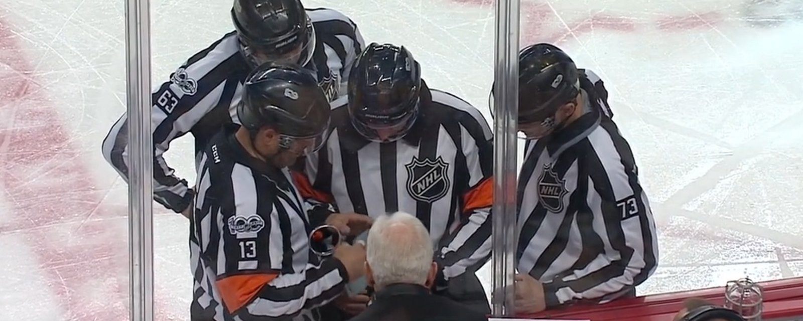 Breaking: NHL officials eject a player for playing as a healthy scratch.