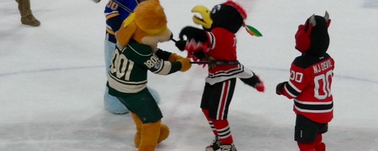Reports of outrage after “violent” mascot incident in the NHL last night.