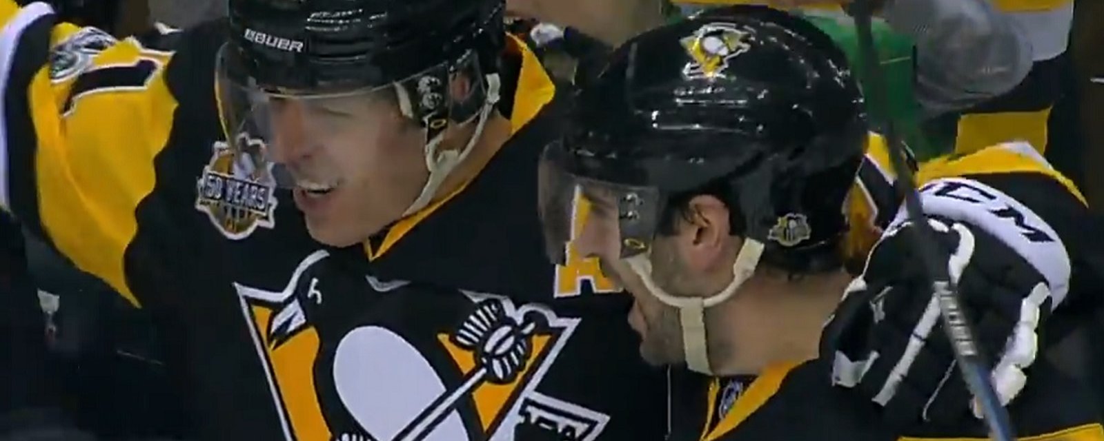 Malkin scores a hat trick in one period on Monday night.