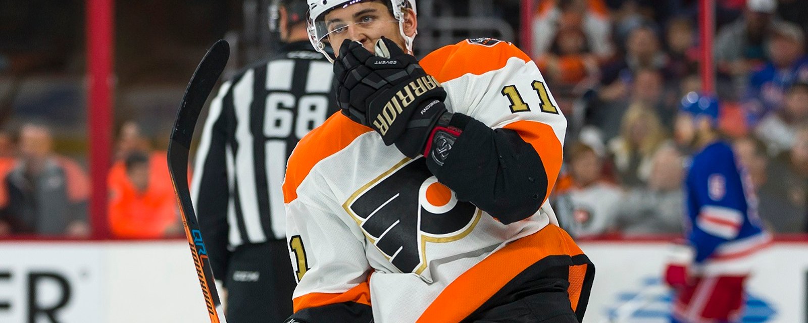 Report: Flyers make two of their young stars healthy scratches tonight.