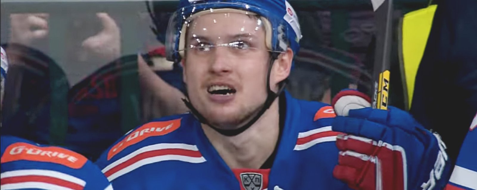 Rumored KHL player tearing the league down also scored 3 last night.