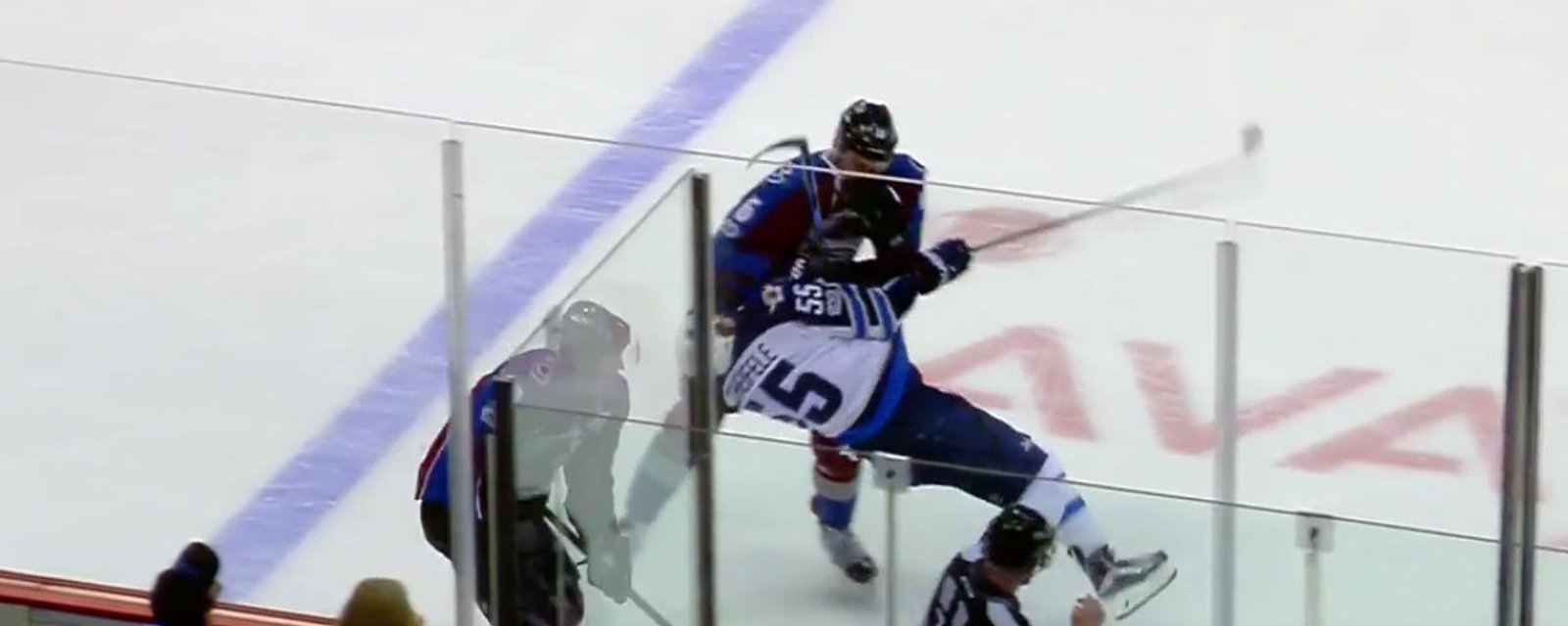 Zadorov completely destroys Scheifele and all hell breaks loose!