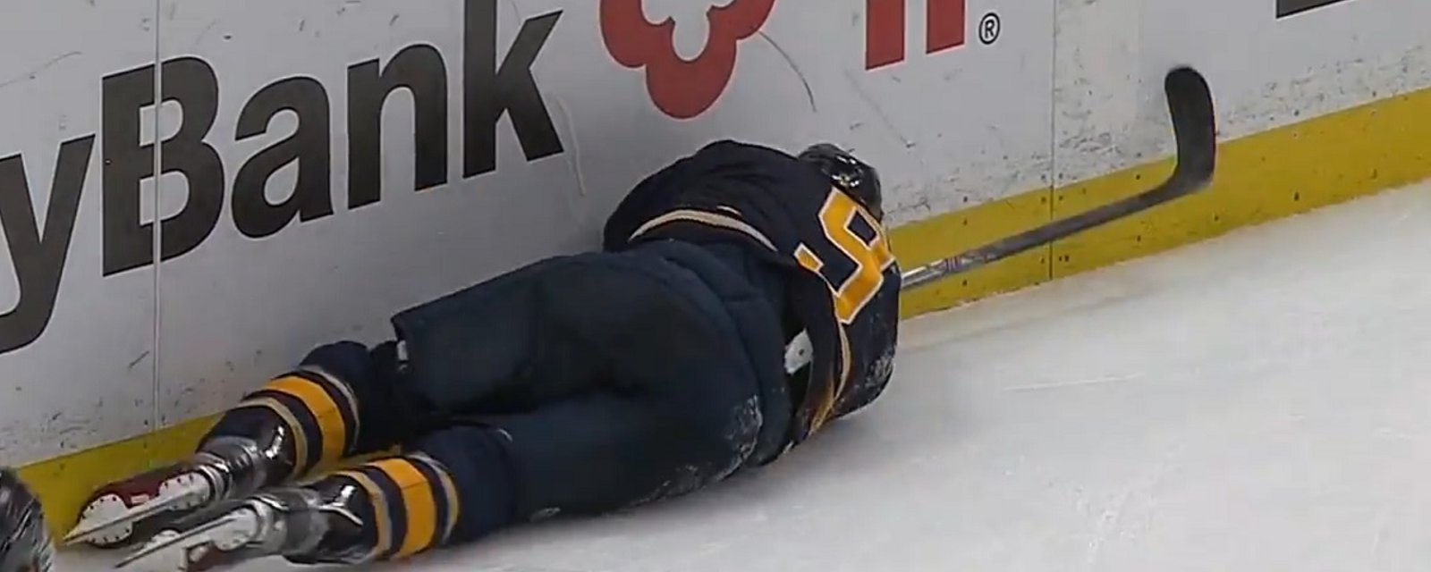 Watch: Evander Kane scores the overtime winner, but crashes head first into the boards.