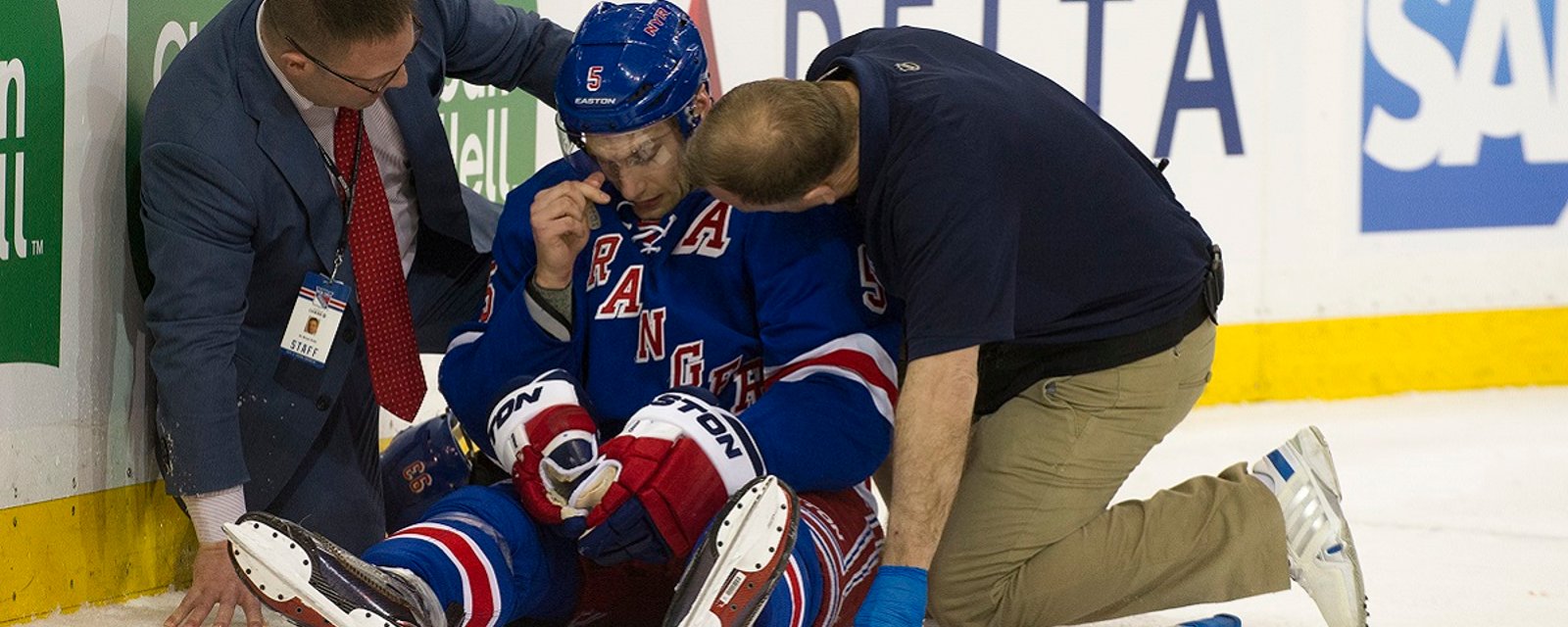 Injury to Dan Girardi could drastically alter Ranger plans for a trade.