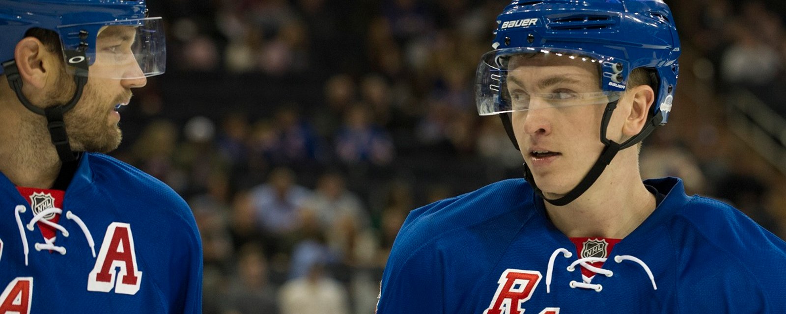 Watch top college prospect Jimmy Vesey score his first in the NHL.