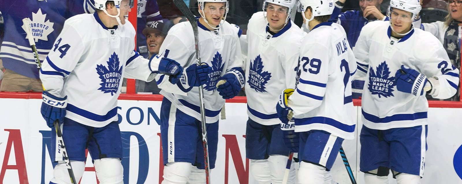 First NHL assist from Matthews leads to first NHL goal for Nylander.