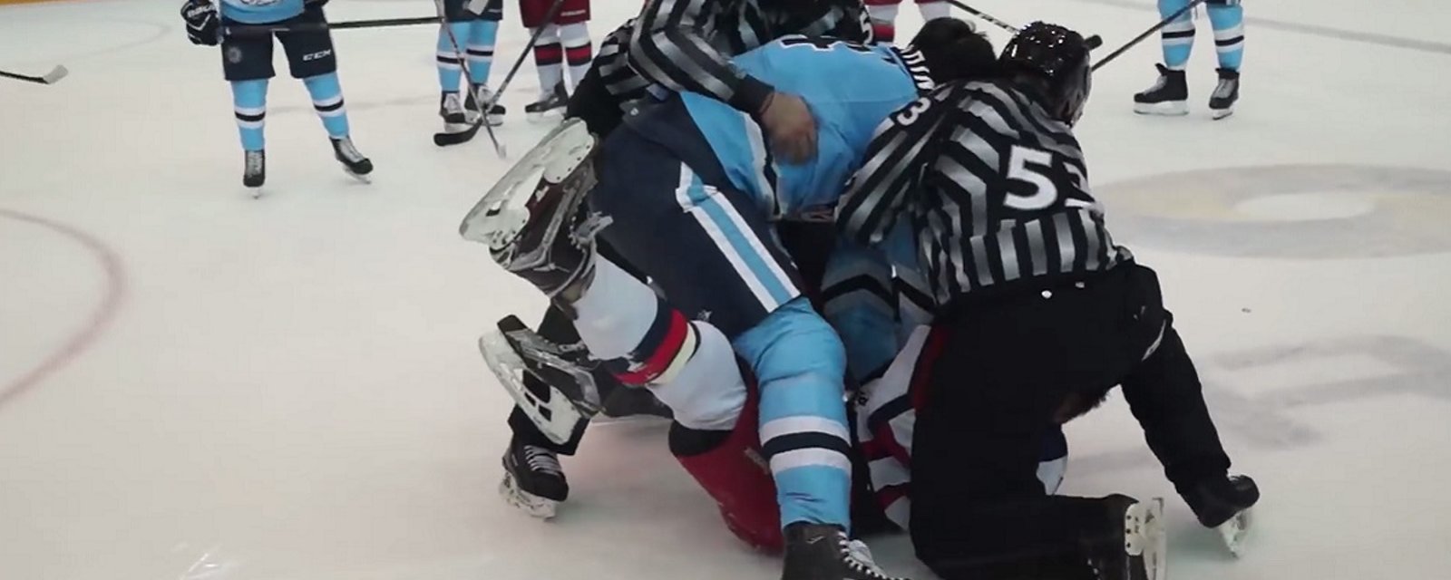Former NHLer gets knocked out in his return to the KHL!