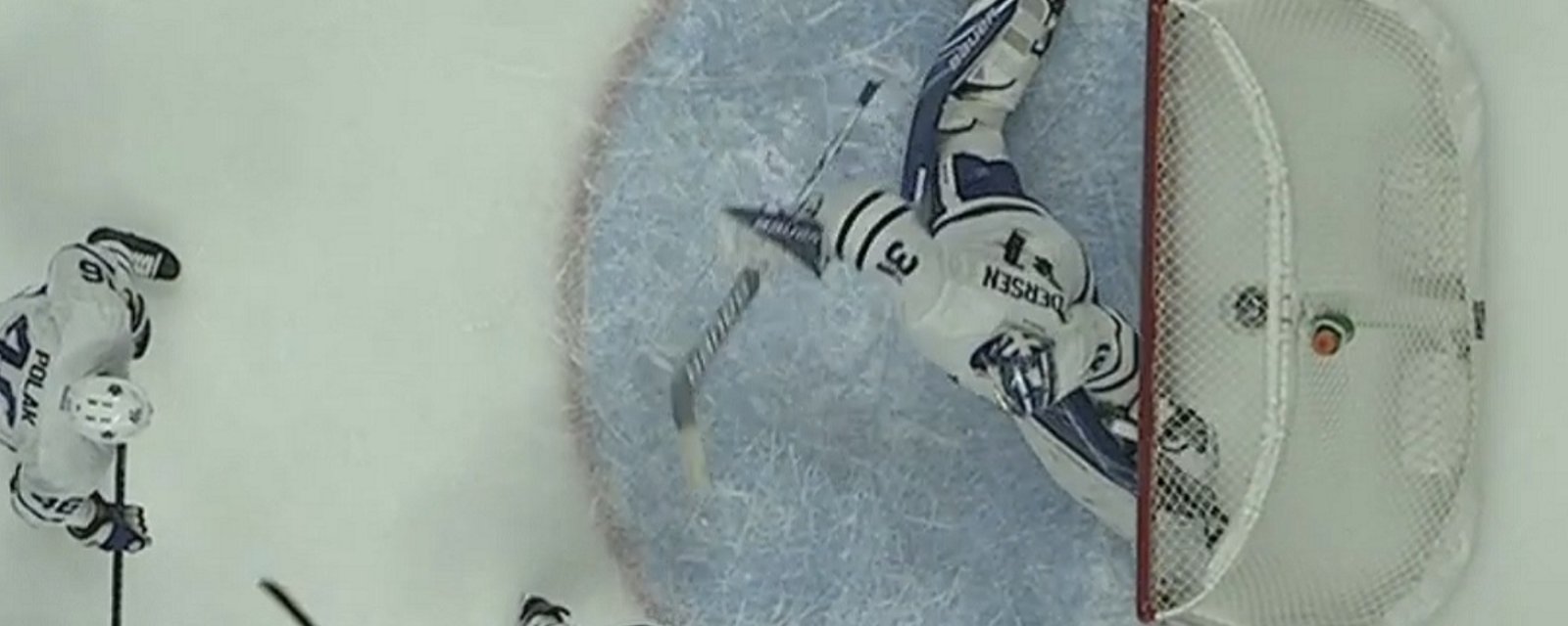 Andersen robs Girgensons with one of his best saves as a Leaf!