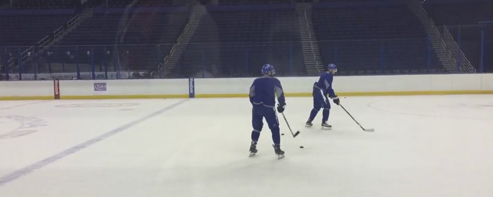 MLB player tries to practice with NHL team, can barely even skate.