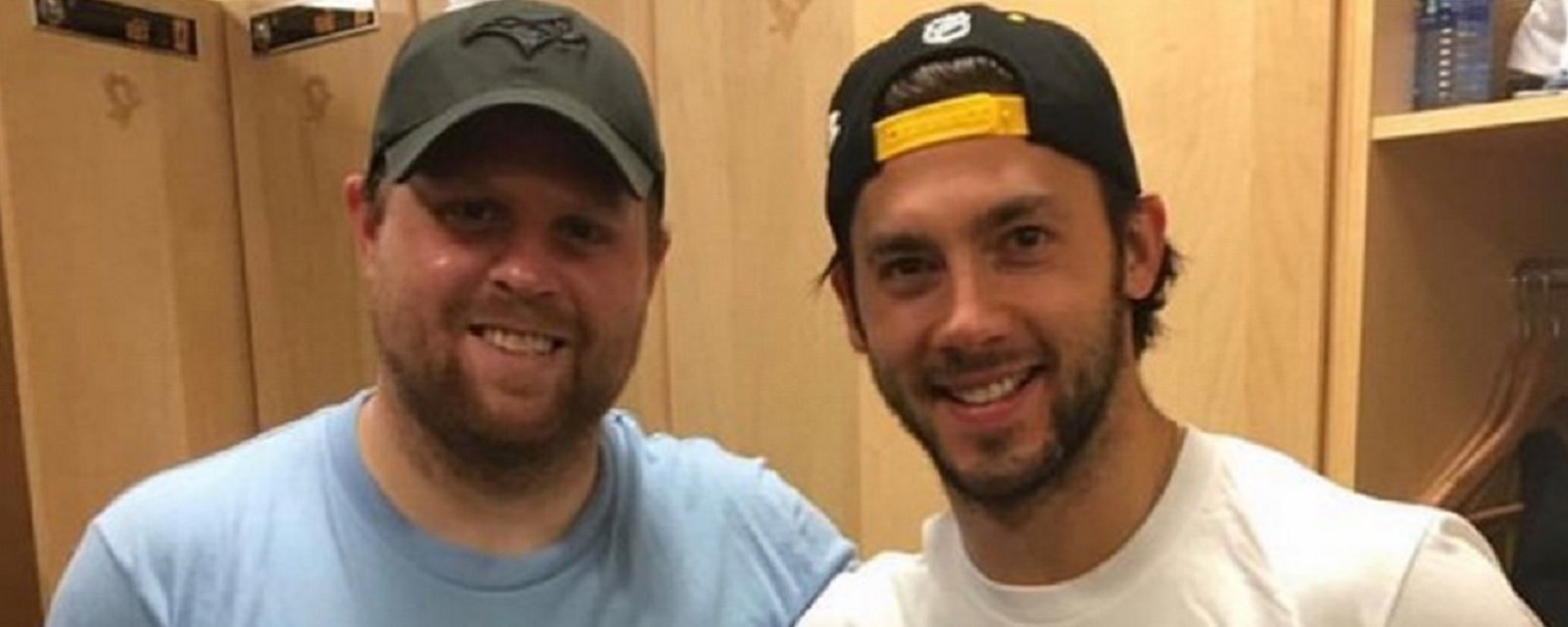 Penguins show off new Phil Kessel for President shirts.