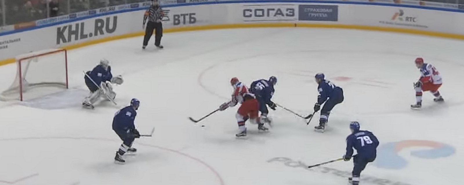 KHL defenseman shows off sick skills and he blows past three defenders for an incredible goal!