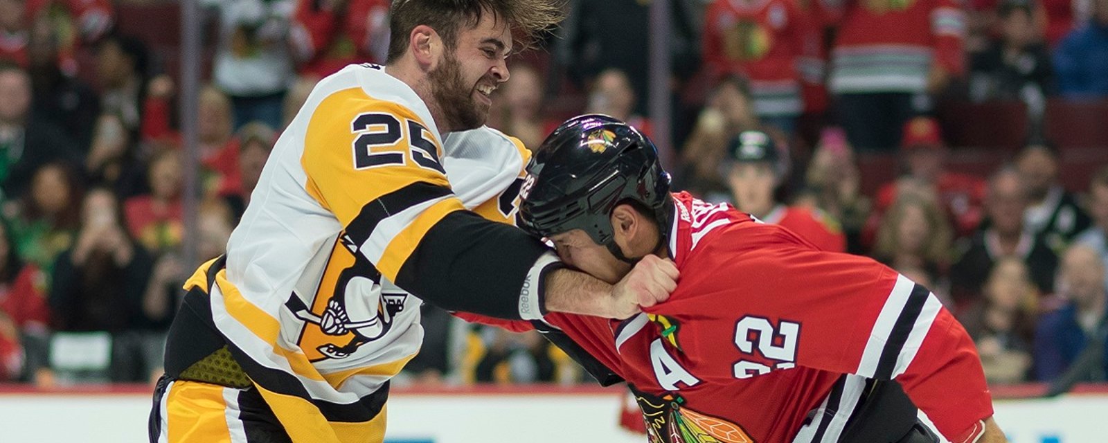Report: Penguins put their enforcer on waivers after ugly loss.
