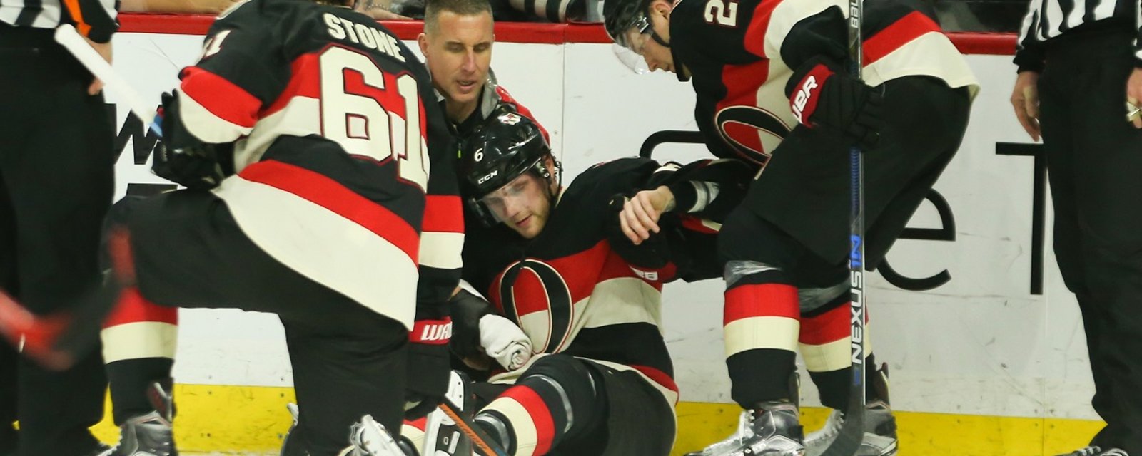 Breaking : Another star forward injured for the Senators.