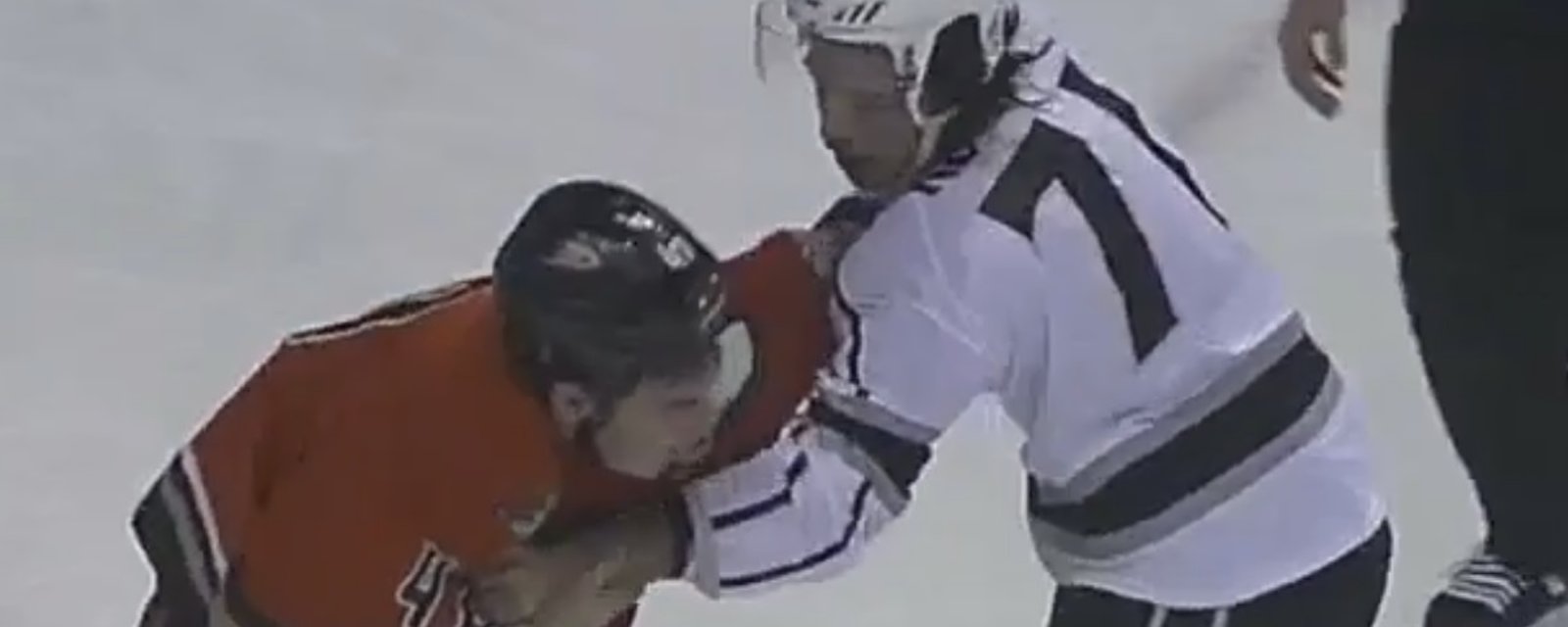 Jordan Nolan and Jared Boll go to war in back and forth battle.