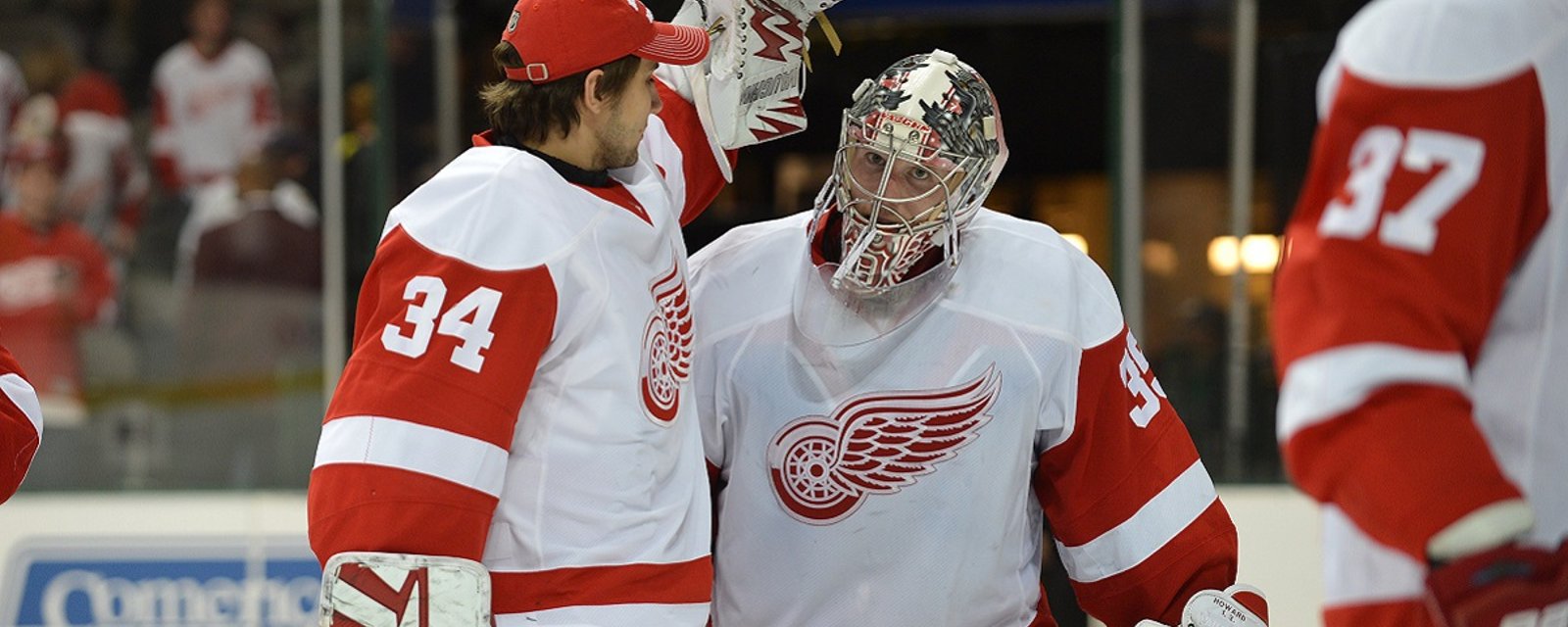 Breaking: The Red Wings have lost their starting goaltender to injury.