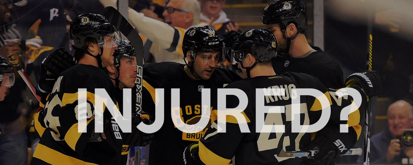 Key player injured for the Bruins?