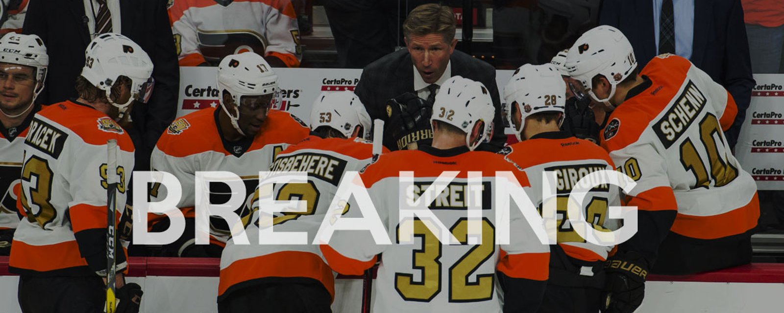 Breaking: Healthy scratch and blueline change for the Flyers!