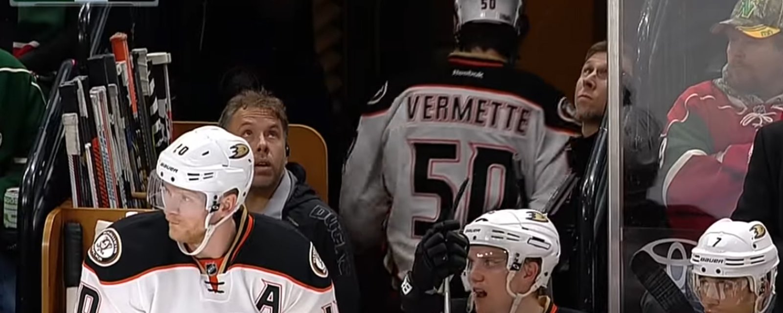Must See: Antoine Vermette thrown out of the game for Abuse of Officials!