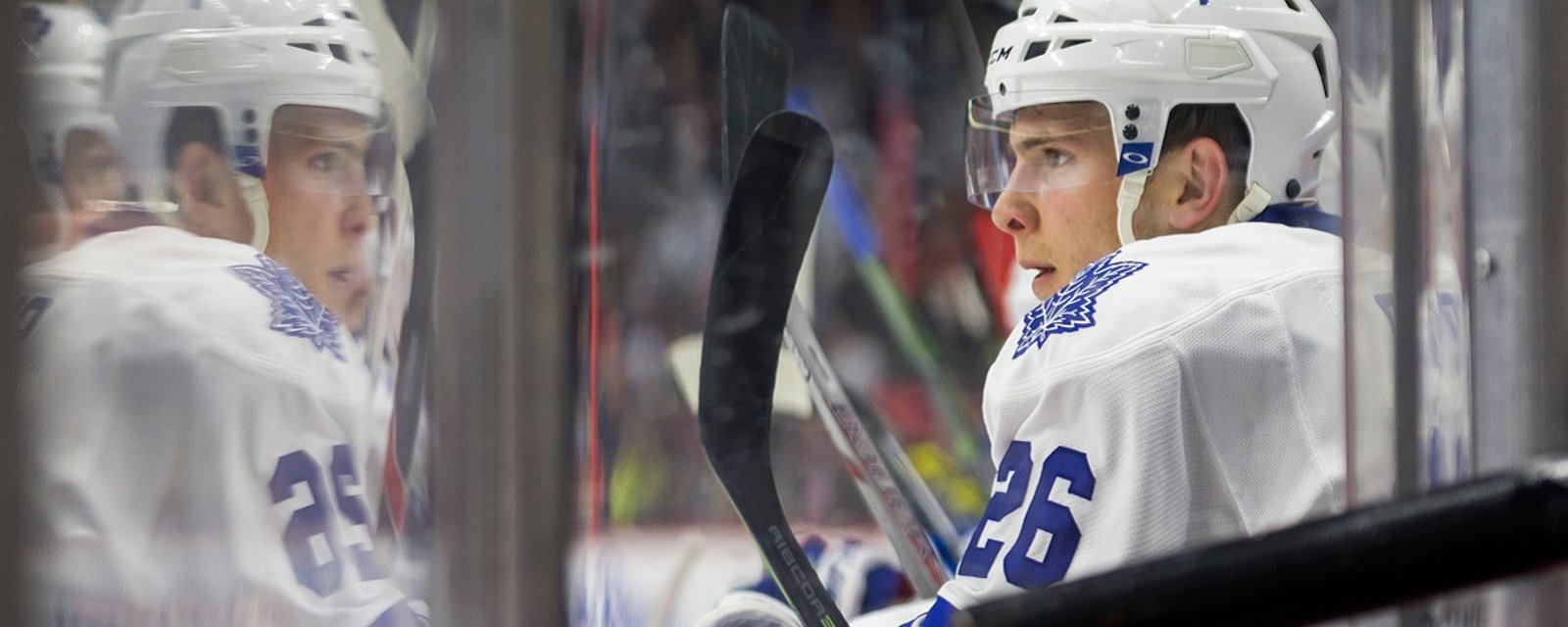 Leafs forward misses skate with complications from previous injury.