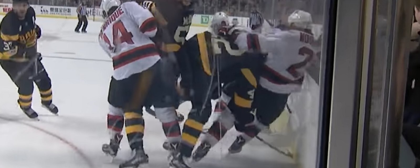 Watch: McQuaid finishes his shift after skate blade cuts his neck.