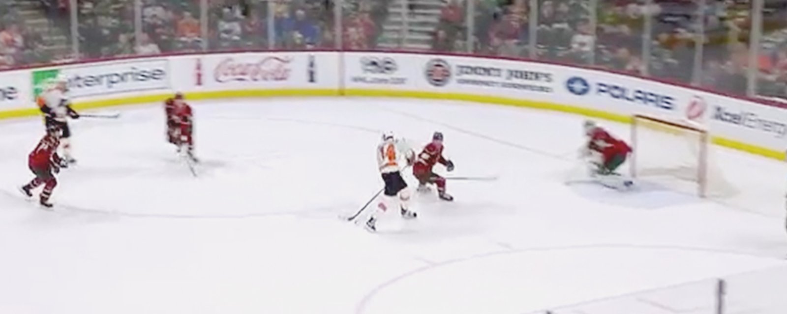 MUST SEE: Couturier’s slick goal after sweeping the puck between his legs.