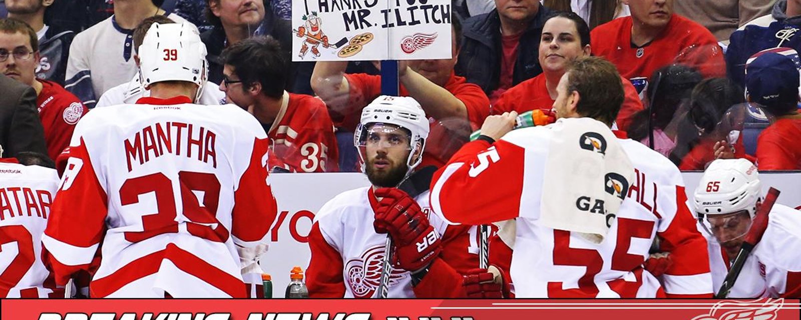 Red Wings get a huge boost to their line up this evening.