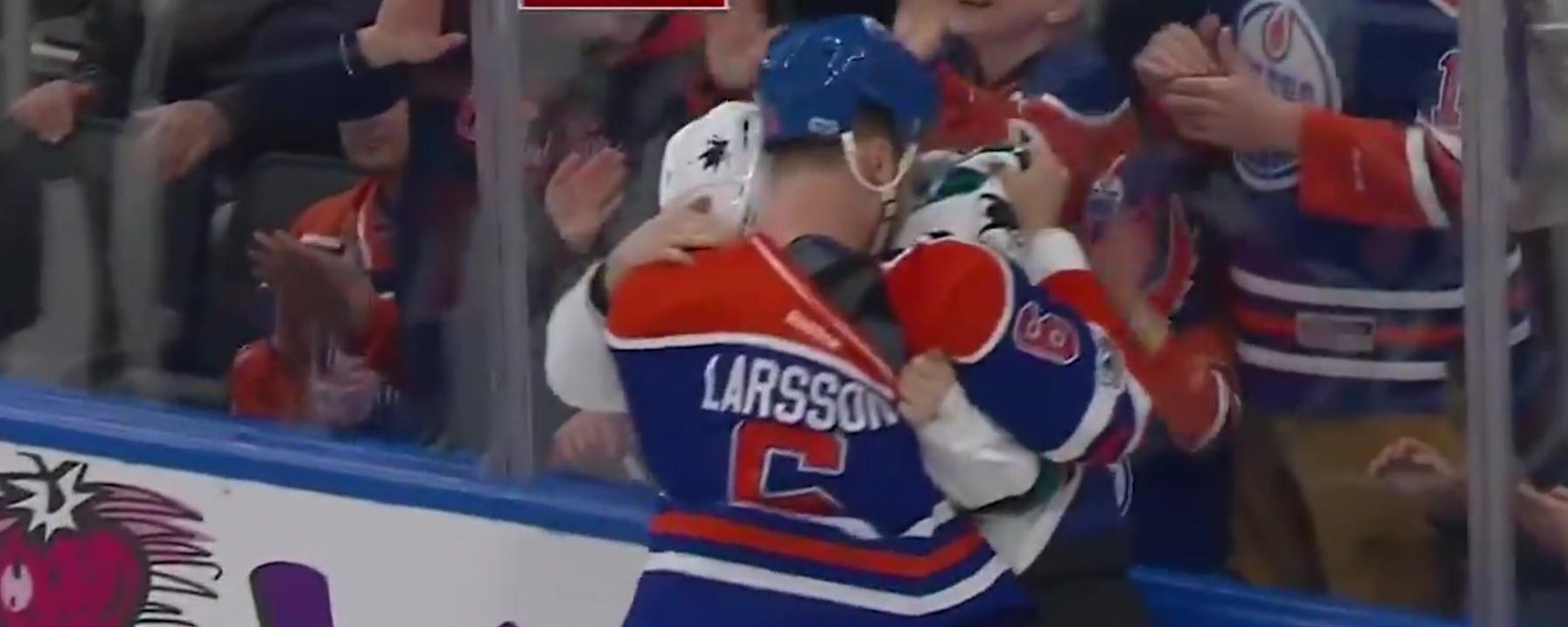 Adam Larsson doesn't let you hit Talbot. Ever. 