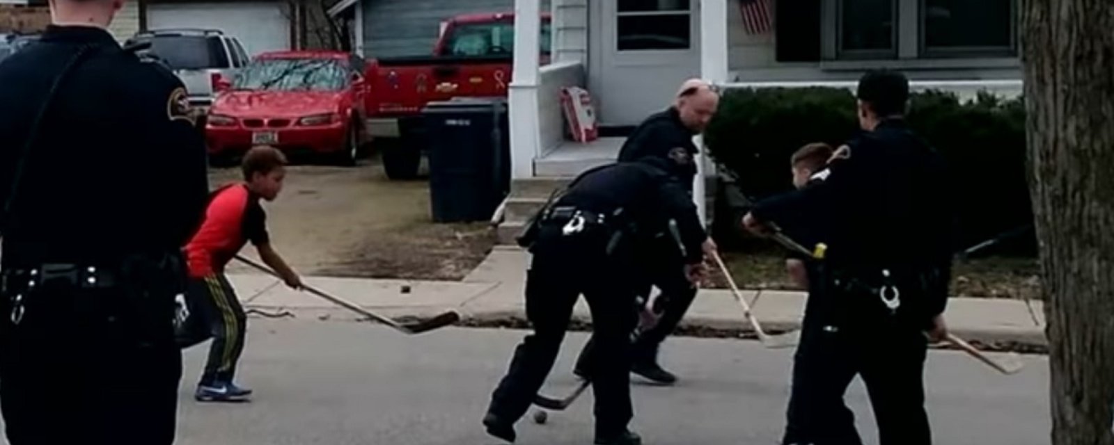 Cops called to stop street hockey game, what they do instead is amazing.