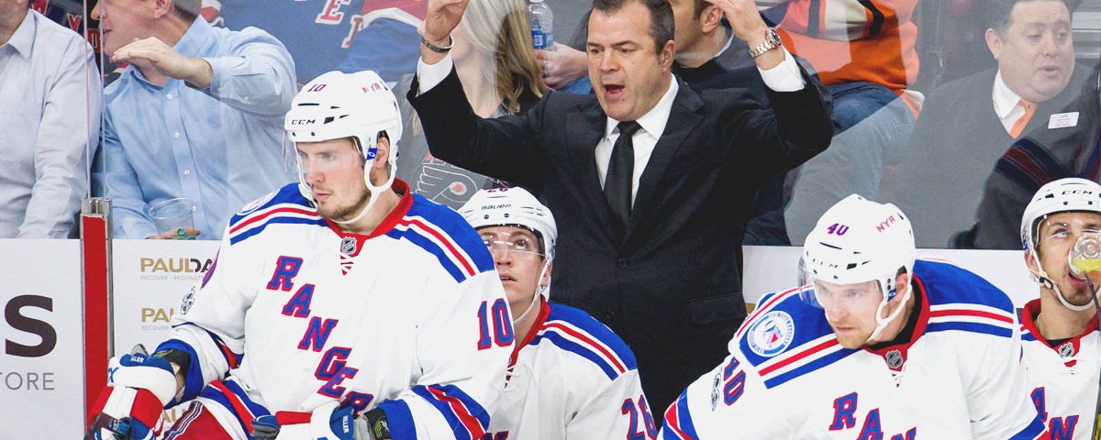 BREAKING: Rangers coach resting stars and testing depth before playoffs