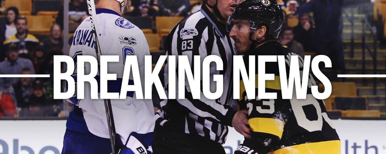 BREAKING NEWS: Notorious pest Brad Marchand in trouble with the NHL again!