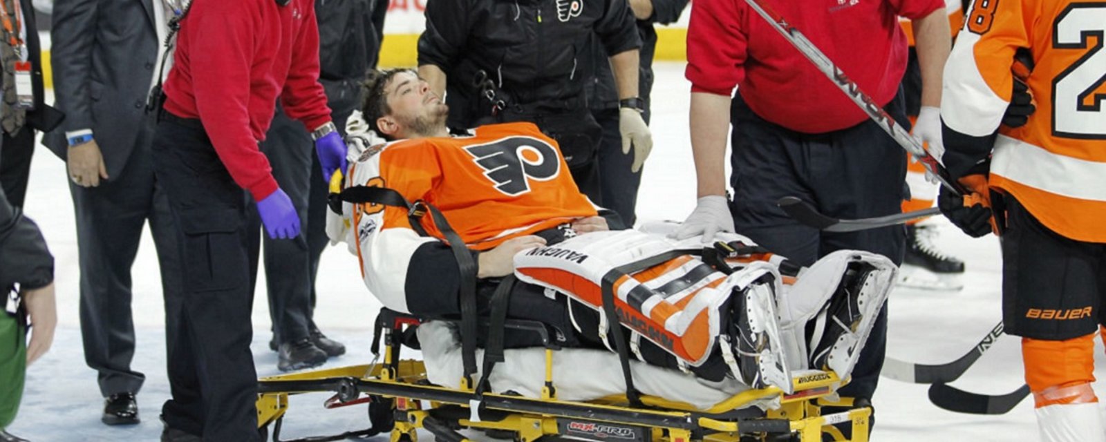 For the first time Neuvirth comments on the night he left the ice on a stretcher.