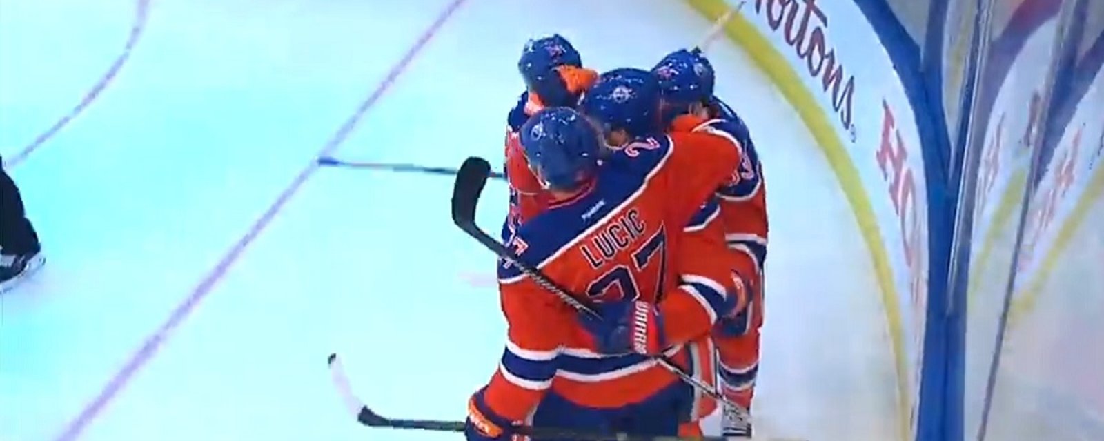 Oilers get their first playoff goal in 11 years!