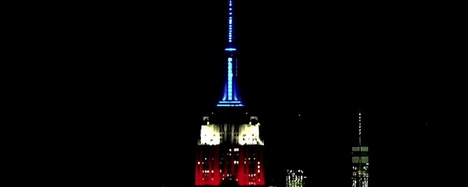 Rangers honored by Empire State Building light show! 
