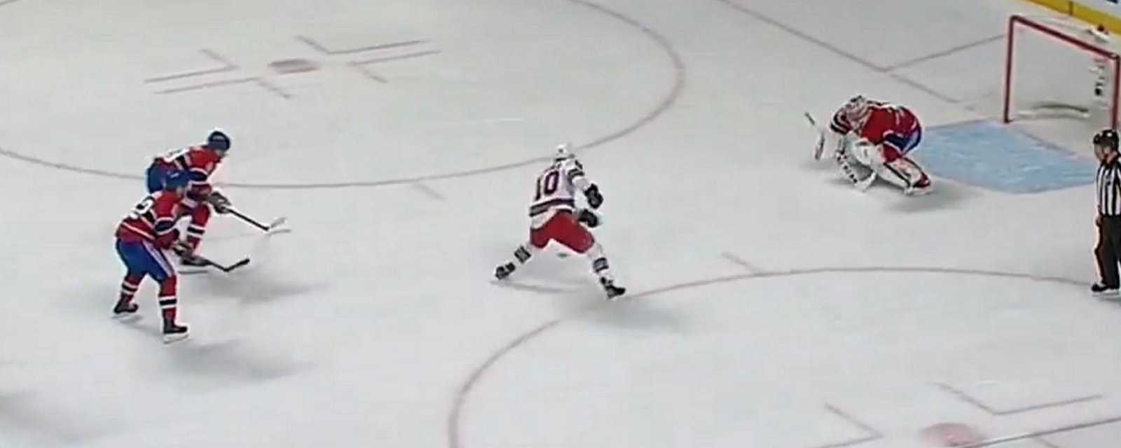Grabner beats Carey Price with an incredible move on the breakaway!