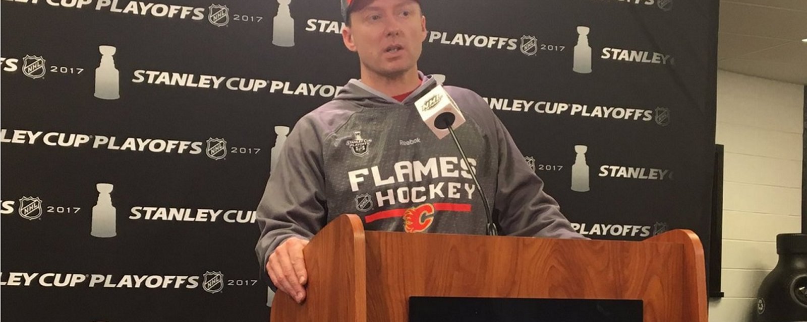 Breaking: Flames head coach names his goalie for a critical Game 4.