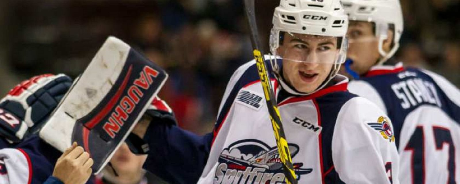 The Los Angeles Kings select from the OHL Windsor Spitfires...