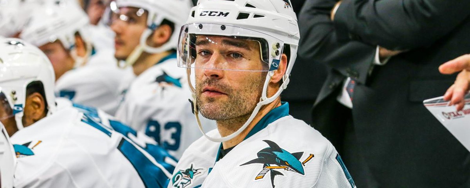Patrick Marleau reacts to moving to Toronto. 