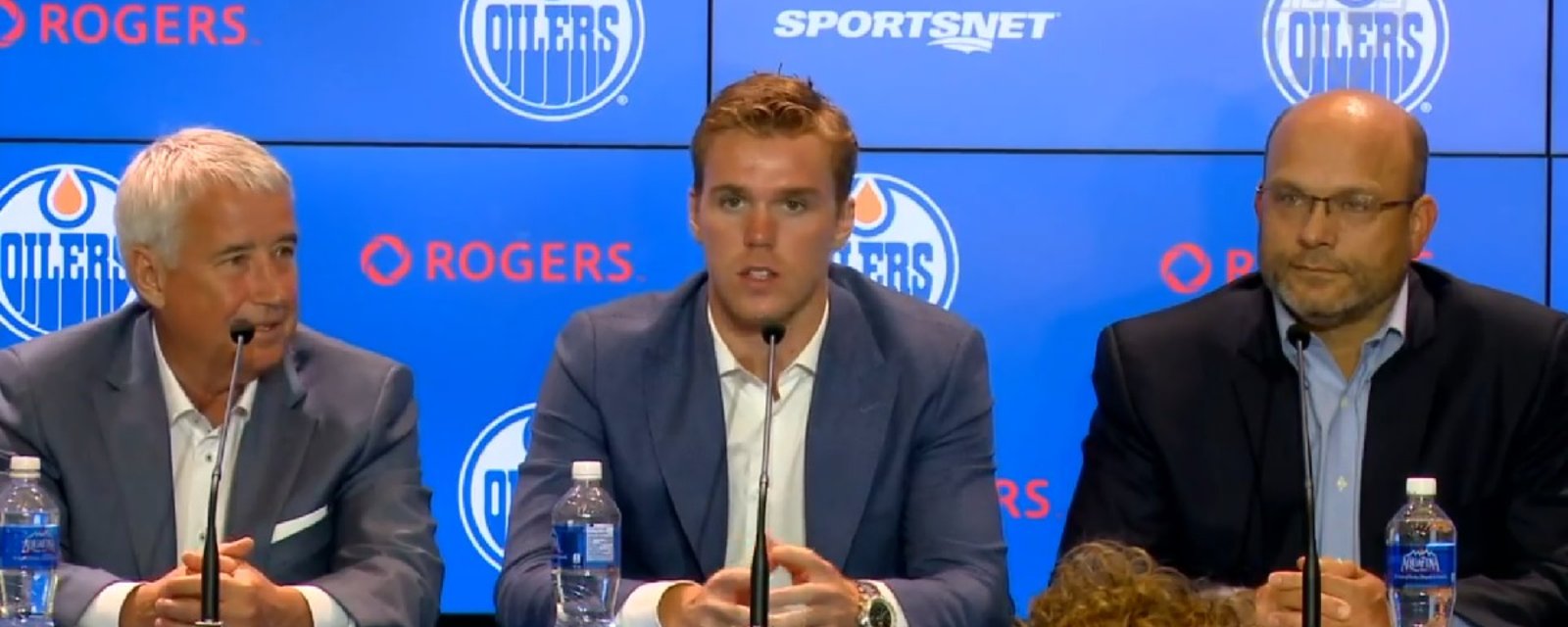 Breaking: Oilers officially announce the details of Connor McDavid's contract.